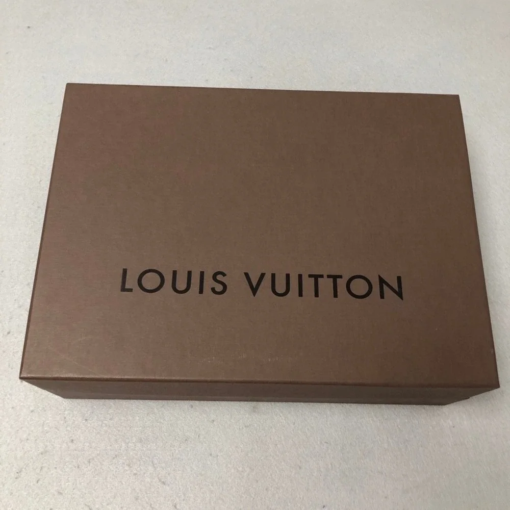 Louis Vuitton Shoe Box and Dust Bag Brown Yellow Packaging Set 13.25x9.5x4.5